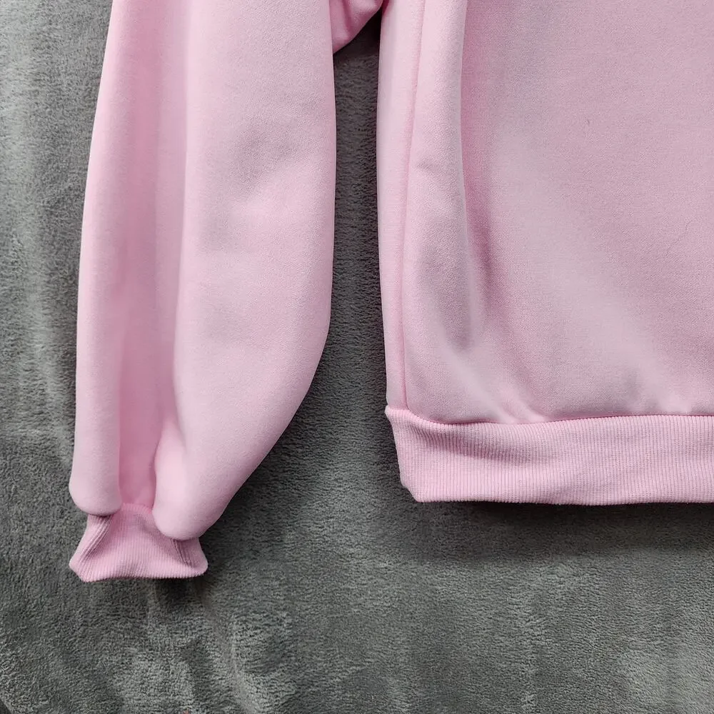 NEW You Are Enough Pink Sweatshirt 2XL Graphic Crewneck Mental Health Cozy - Picture 6 of 10